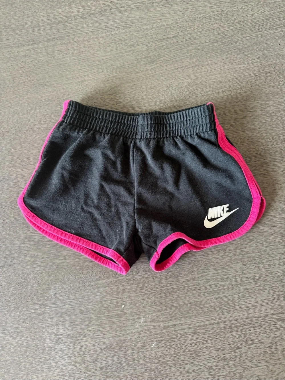 Nike Black Shorts with Hot Pink Trim